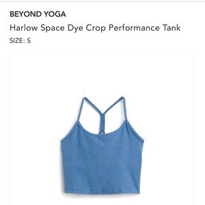 Beyond Yoga Harlow Space Dye Crop Performance Tank